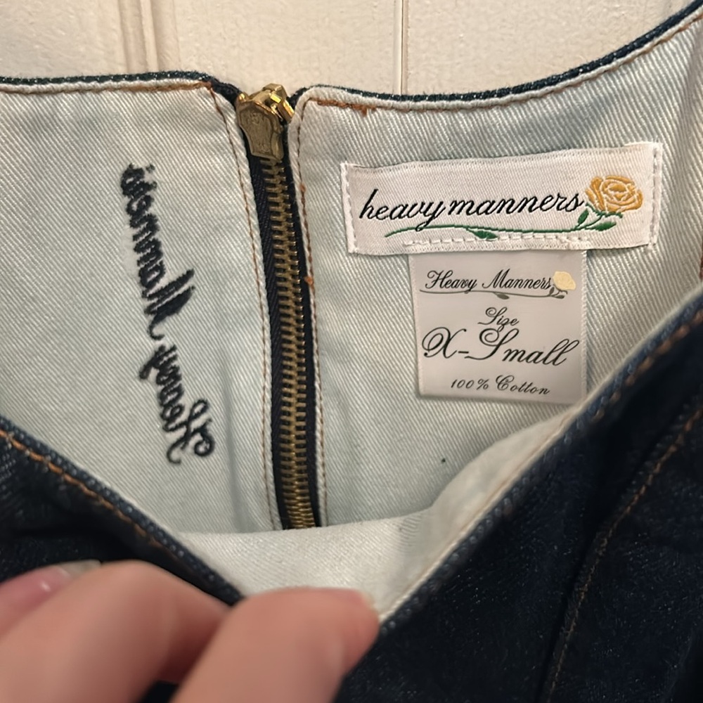 Heavy manners corset xs denim